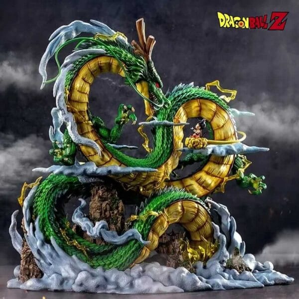 Goku & Shenron Figur 22 cm – Dragon Ball Z Anime Statue PVC