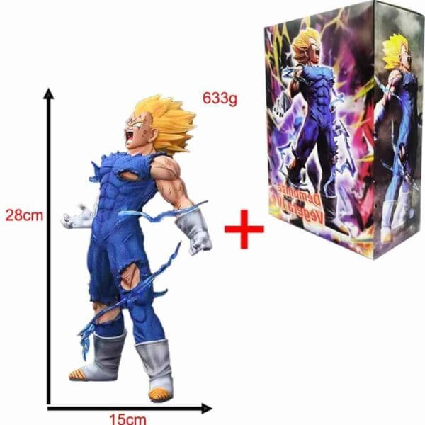 Detailreiche Majin Vegeta 28 cm PVC Figur aus Dragon Ball Z für Sammler